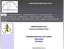 Tablet Screenshot of kankaanpaanmaraton.com